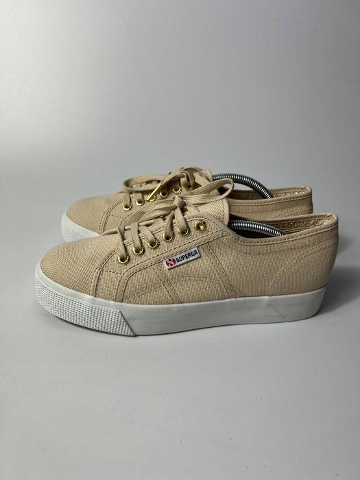 Nowe Superga trampki damskie beżowe 39 outlet