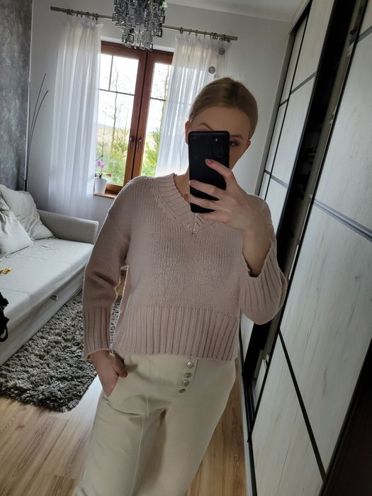 Różowy sweterek H&M s