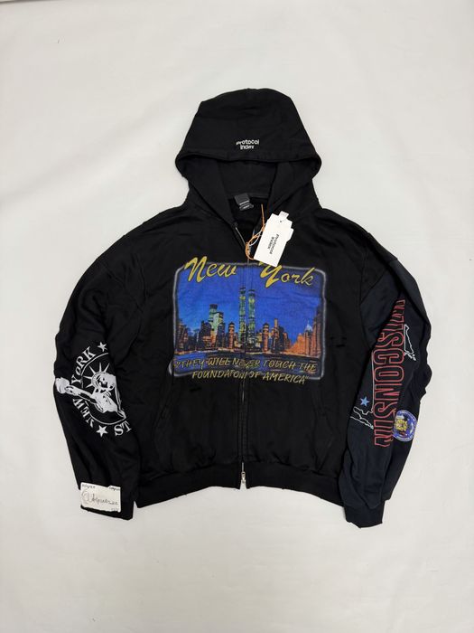 зип худи зіп худі Protocol index New York S M L project gr balenciaga vetements rick owens
