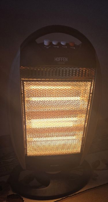 Aquecedor de Halogéneo Hoffen 1200W - com caixa (como novo)