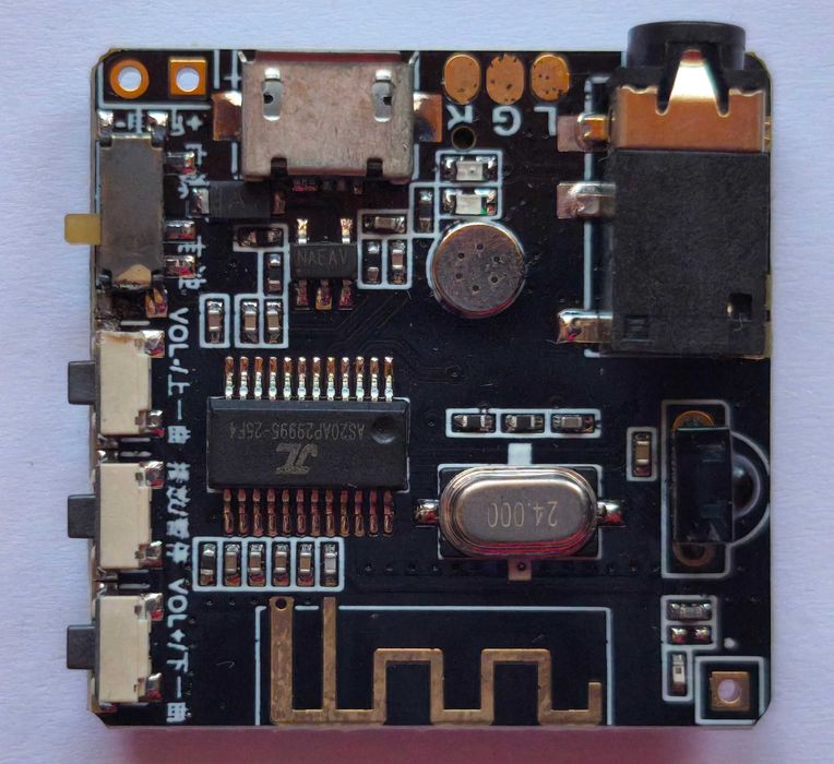 Moduł Bluetooth 5.0 MicroUSB - STEREO HiFi + PILOT IR