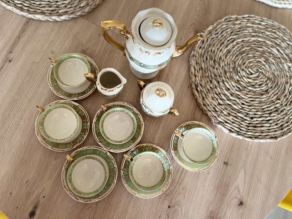 Zestaw kawowy - Porcelana Tułowice PRL