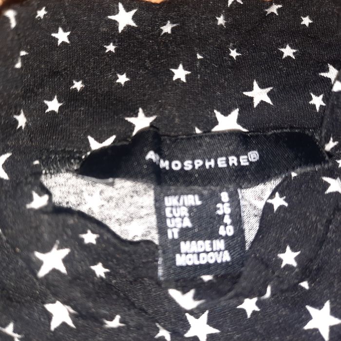 Czarny golfik atmosphere w gwiazdki 34 36