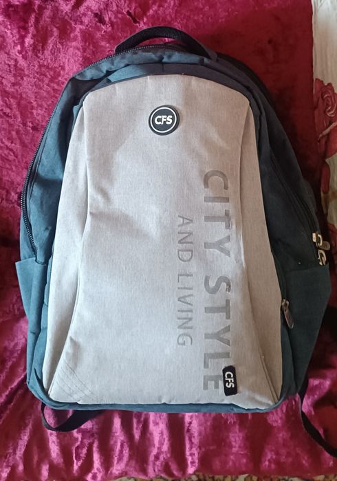 Рюкзак шкільний Cool For School 44x32x20 см 28 л Голубо-сірий