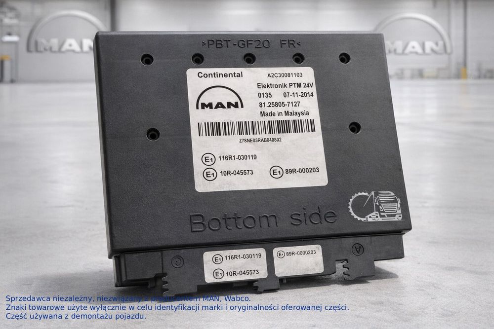 Sterownik PTM MAN TGL TGM TGA TGX 81.25805-7127 Continental