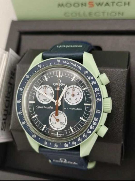 Nowy Omega x Swatch SO33G100 Earth - Kosmiczny model z ekologiczną