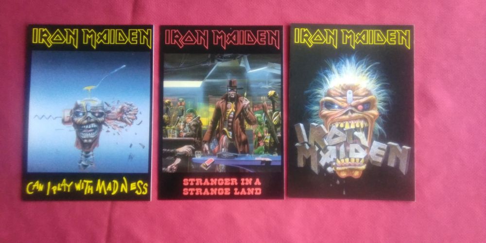 14 vintage postais Iron Maiden. Derek Riggs