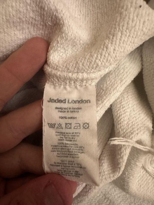 Jaded London White Black Tattoo Joggers