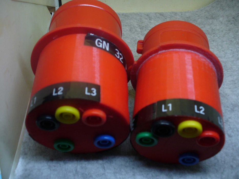 Adapter pomiarowy l1.l2.l3. N.PE 16 A 5 bolców