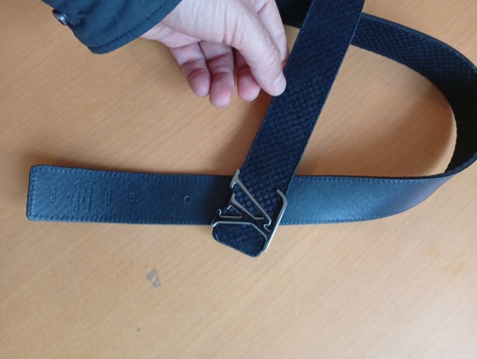 Luxury oryginalne pasek męski Louis Vuitton jak nowe