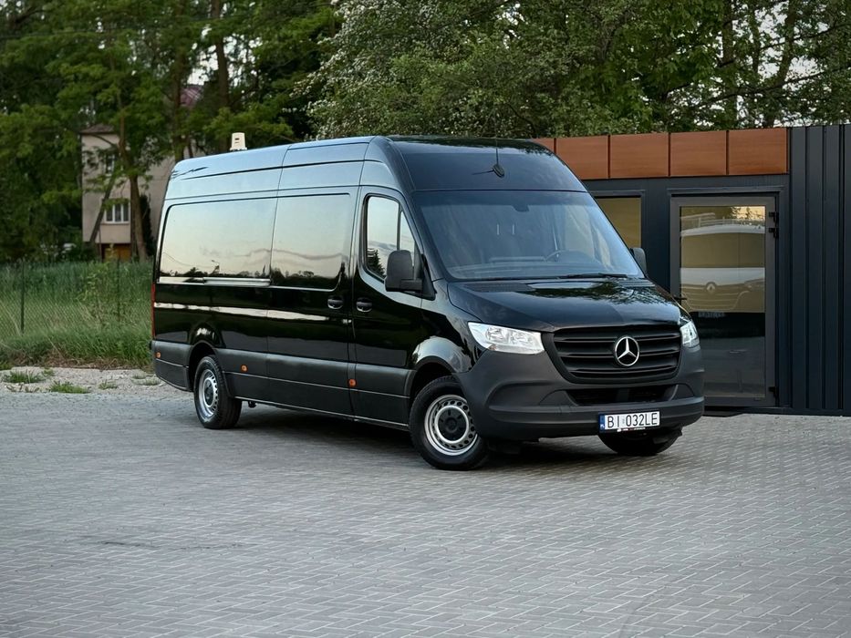 Mercedes-Benz Sprinter 314 CDI / Maxi L3 H2 / 2020 Rok Produkcji /  Automat 7G Tronic / 2.143cm3 OM651 / Czarny / Zarejestrowany w PL