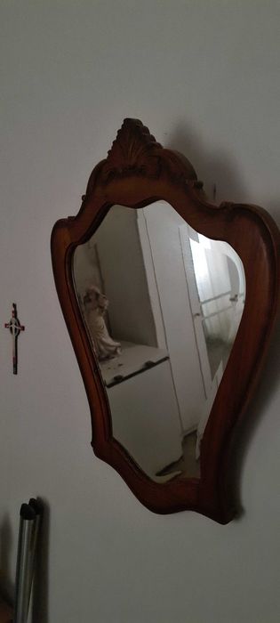 Antique solid wood mirror64740609801473122