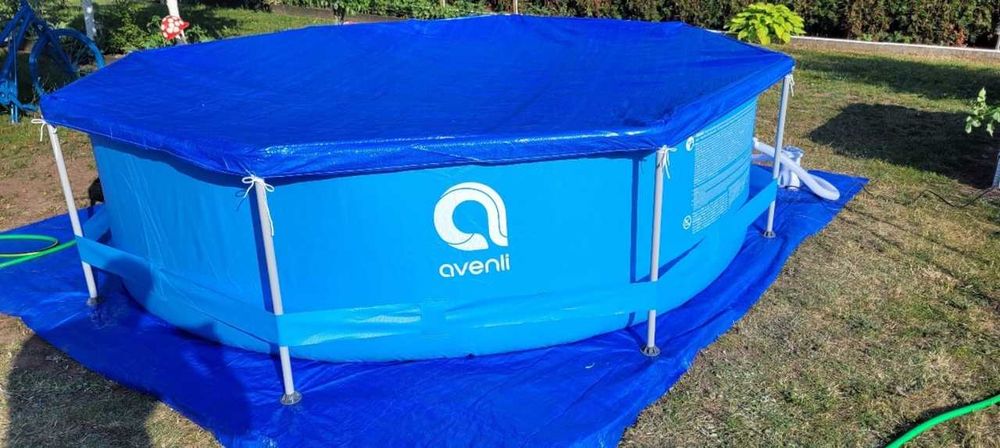 Басейн каркасний Avenli 366×76 см комплект 16 в 1 на 6125 л