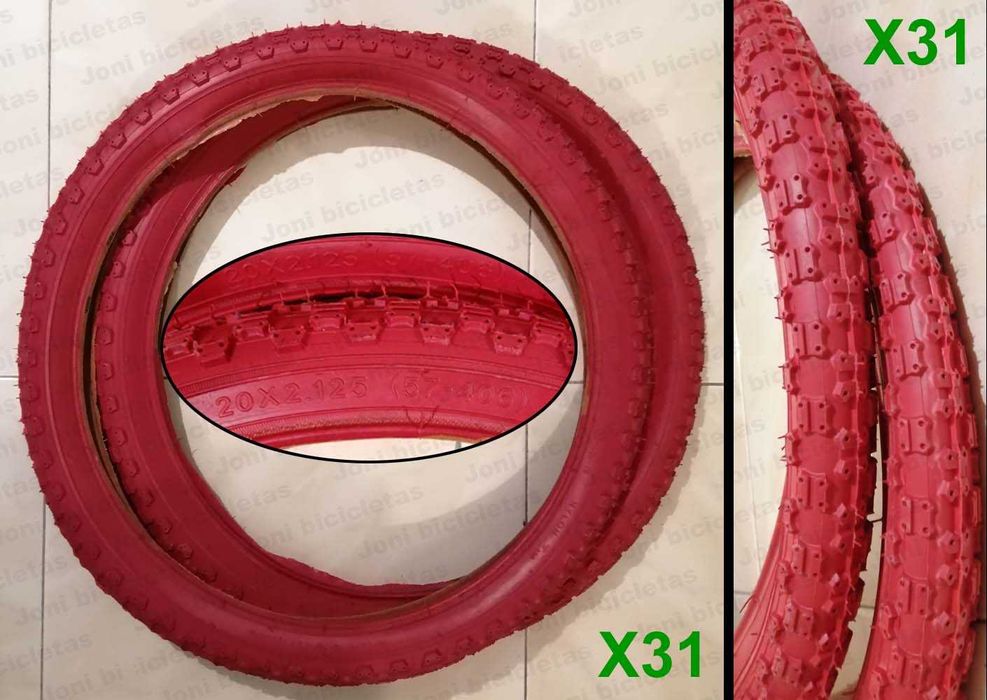 Pneus de bicicleta BMX e chopper (rasto antigo)