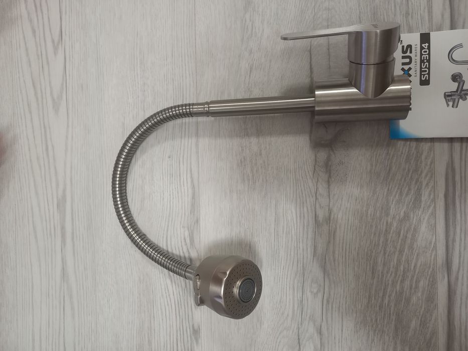 СТОП НОВИНКА!Смеситель/змішувач/кран для кухни на гайке гибкий излив