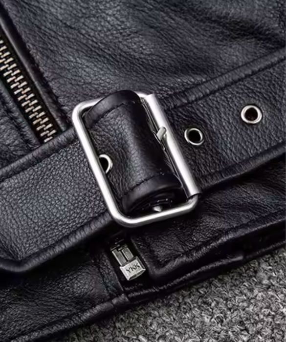 Męska kurtka skórzana bikerka ramoneska skóra naturalna moto vintage