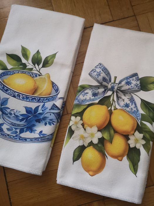 Ręczniki kuchenne w cytryny