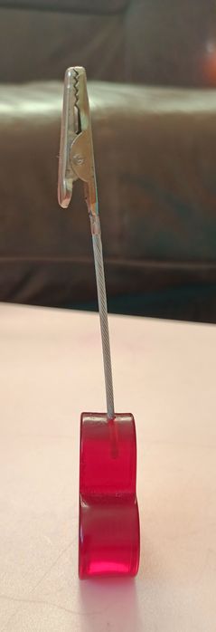 Stojaczek serce z klipsem na zdjęcie, notatke