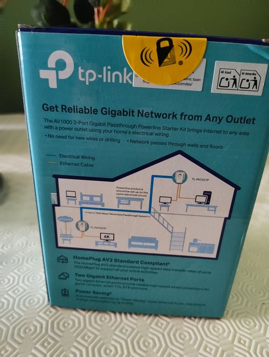 Kit Adaptador Powerline TP-Link TL-PA7027P KIT AV1000