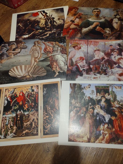 58 sztuk Dzieła Mistrzów Kolekcja Światowego Malarstwa