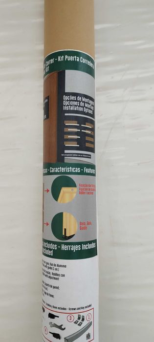 Porta de correr branca 200x0,80