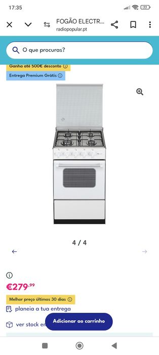 Fogão eletronia como novo