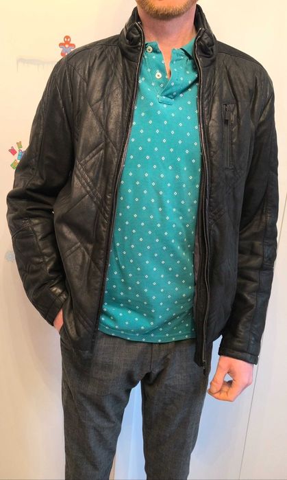 OCHNIK Kurtka skórzana skóra prawdziwa jesienna zimowa wiosenna