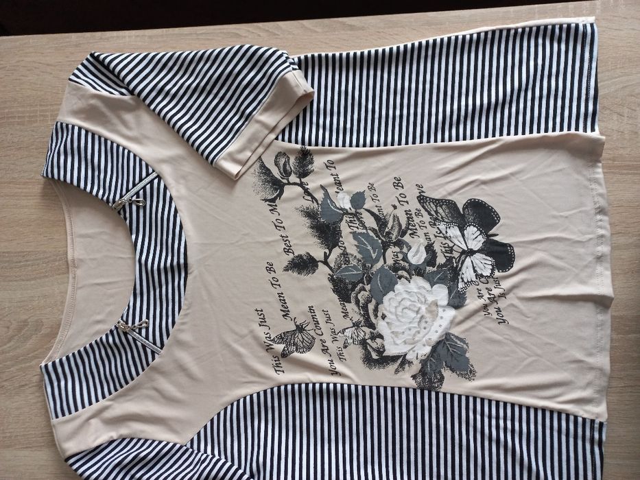 r.XL 95% wiskoza, cienka, zwiewna bluzka