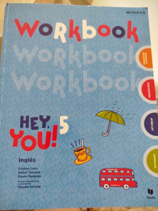 Livro de exercícios inglês 5 ano.  Workbook 5 ano
