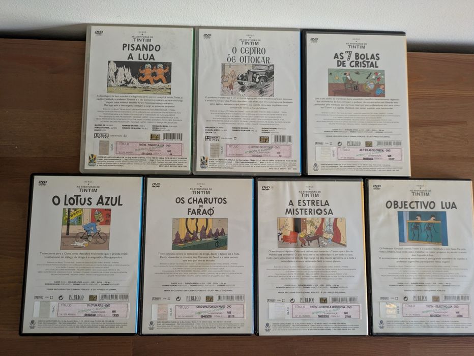 Coleção DVDs TinTim (Vários)