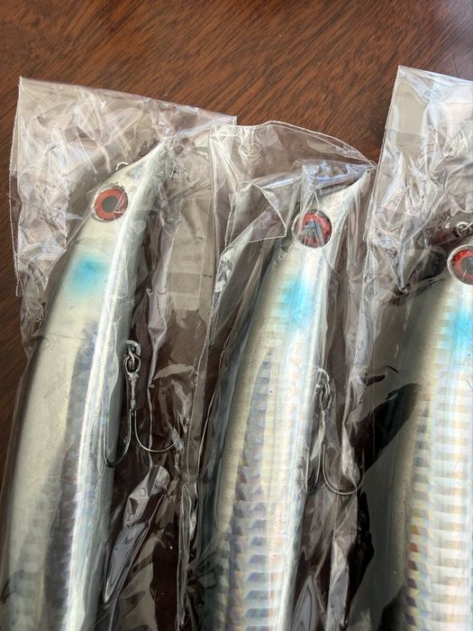 Minnows Prata/Azul 3D – Novos e Selados