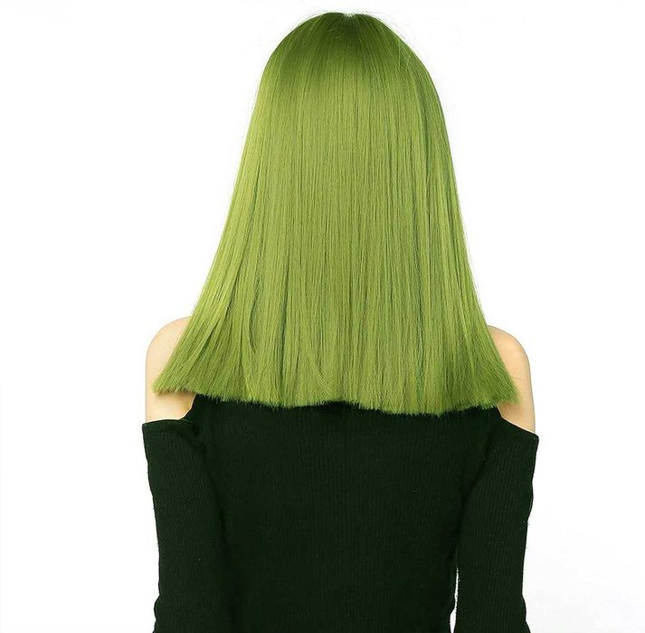 Peruka Matcha zielona peruka dla kobiet Halloween Karnawał