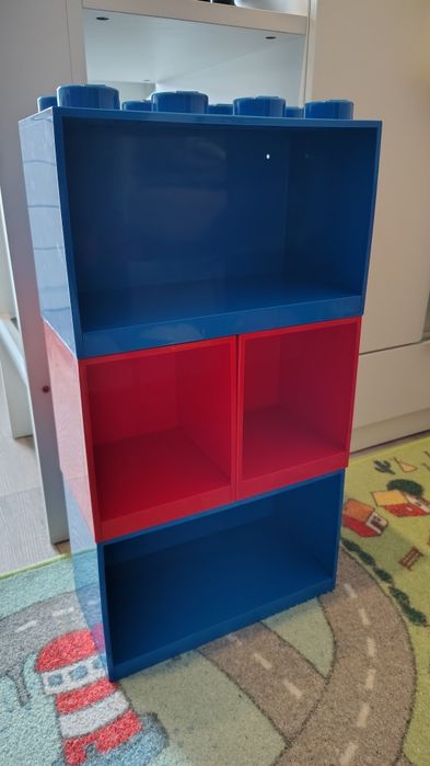Conjunto de Prateleiras Modulares Empilháveis LEGO Brick
