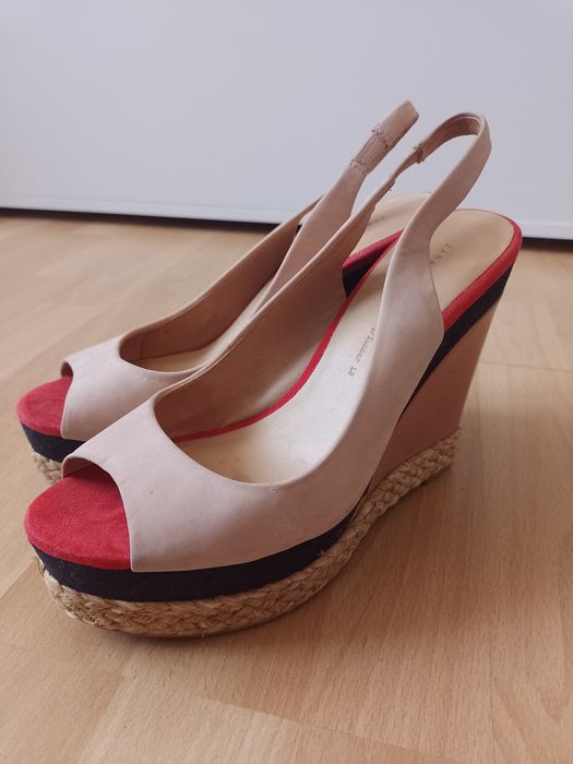 Buty sandały na platformie koturnie Zara 39