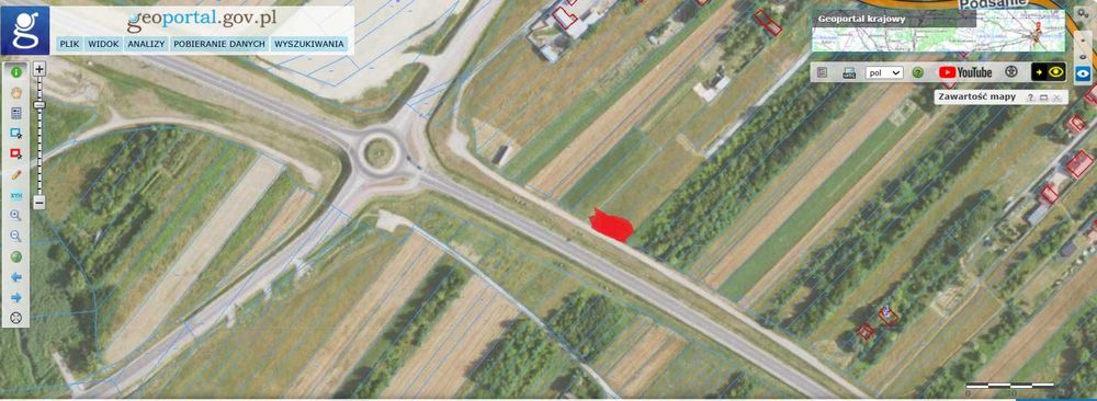 Miejsce na reklamę Nisko  Stalowa Wola, Droga krajowa 77