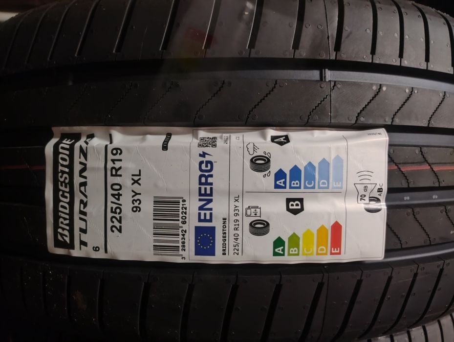 2x Nowe opony letnie Bridgestone 225/40R19 Turanza 6 2025