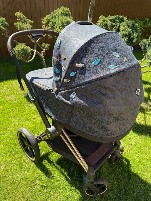 Коляска Cybex Priam 2 в 1 Jewels of Nature шасі Rosegold