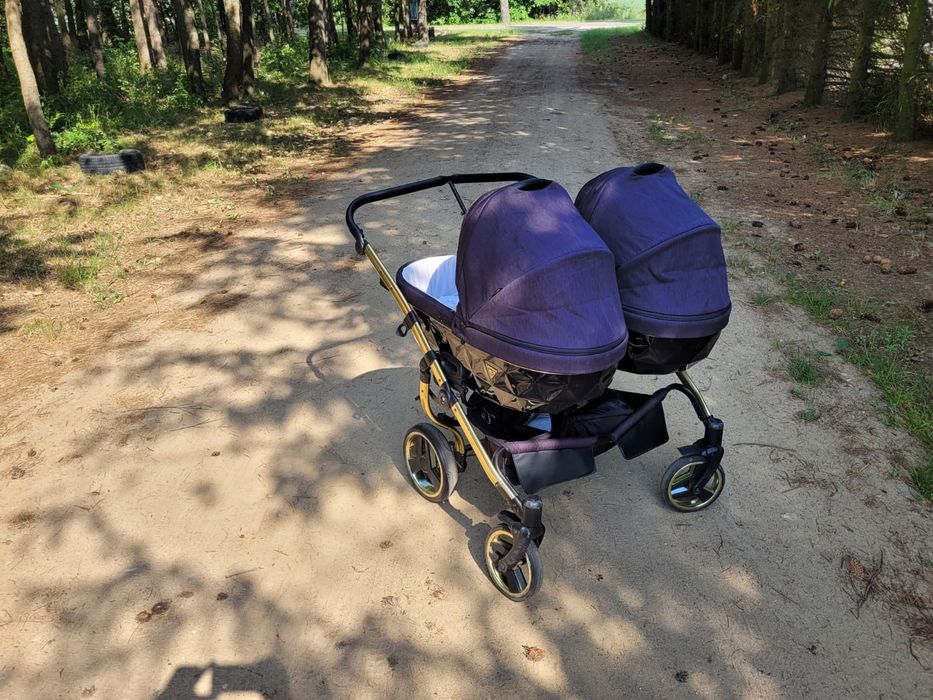 Wózek blizniaczy Junama Diamond 3w1