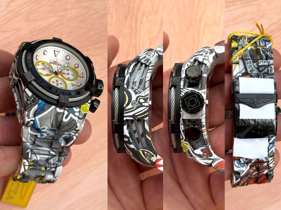Invicta 34714 Reserve Bolt Zeus 53 мм Graffiti HydroPlated 200MT Swiss