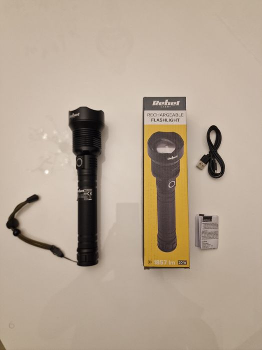 Latarka LED Rebel 20W 1857 lm aluminiowa