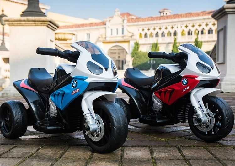 Motocykl BMW RR Ścigacz Elektryczny Trójkołowy Auto AKUMULATOR DZIECI