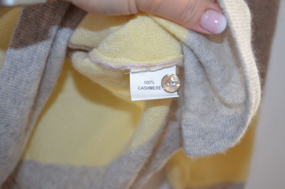 sweter 100% kaszmir r. 44/46 walbusch pasy