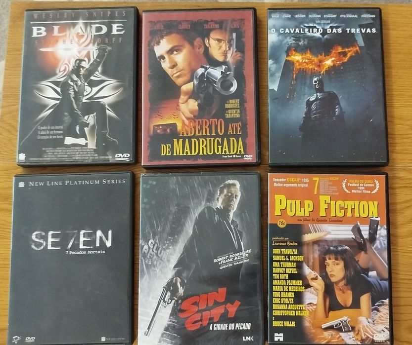 6 DVDs de filmes