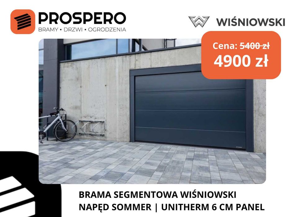 Brama WIŚNIOWSKI THERM 6CM segmentowa / Tychy, Kobiór, Wyry