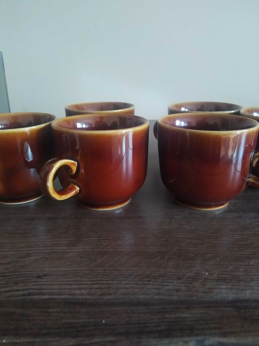 Filiżanki 6+3 szt gratis -ceramika Colditz GDR lata 70-te.