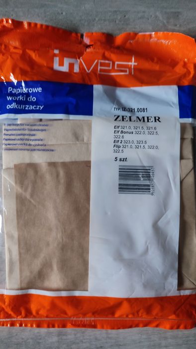 Woreki do odkurzacza Zelmer Elf i Filip 5 sztuk