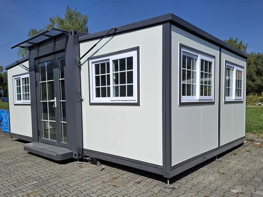 Składany domek kontenerowy letniskowy 22m2, kontener mieszkalny, biuro