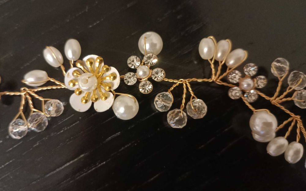 Opaska do włosów dla dziewczynek na I Komunię Świętą