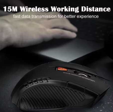 Mouse óptico sem fio com receptor USB (NOVO)