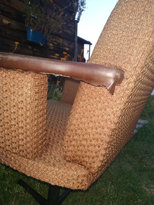 OKAZJA fotel obrotowy PRL model KOS Lubuska Fabryka Mebli Świebodzin